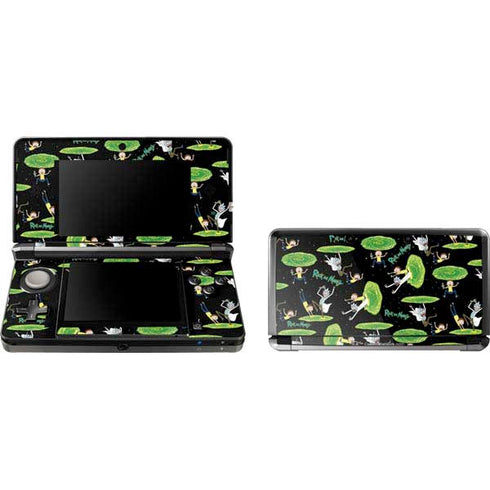 Adult Swim Rick and Morty Portal Pattern Nintendo Skins